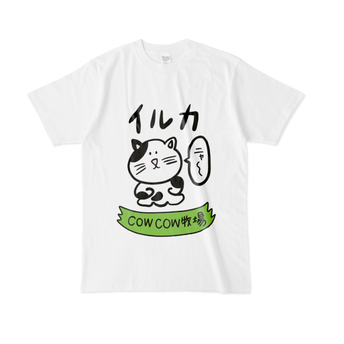 ねこイルカうしTシャツ