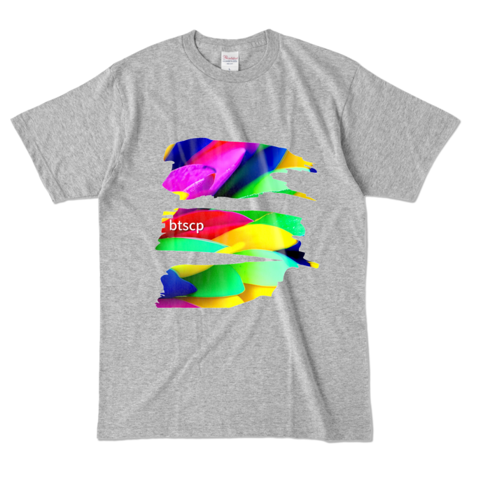 カラーTシャツ - L - 杢グレー (濃色)