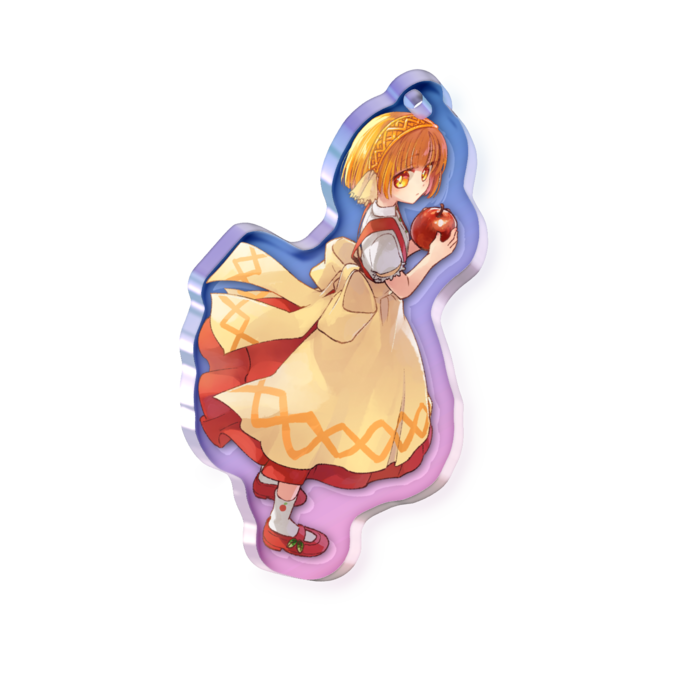 オーロラアクリルキーホルダー - 50 × 50mm