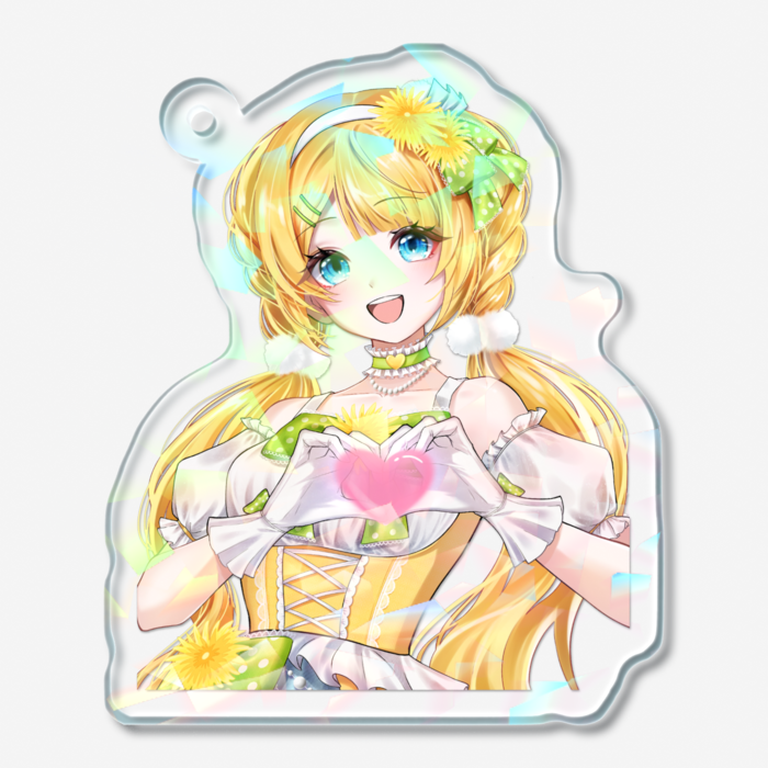 ホログラムアクリルキーホルダー - 50 × 50mm(1)