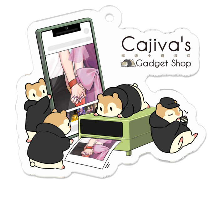 アクリルキーホルダー（コーティング） - 50 x 50 (mm)