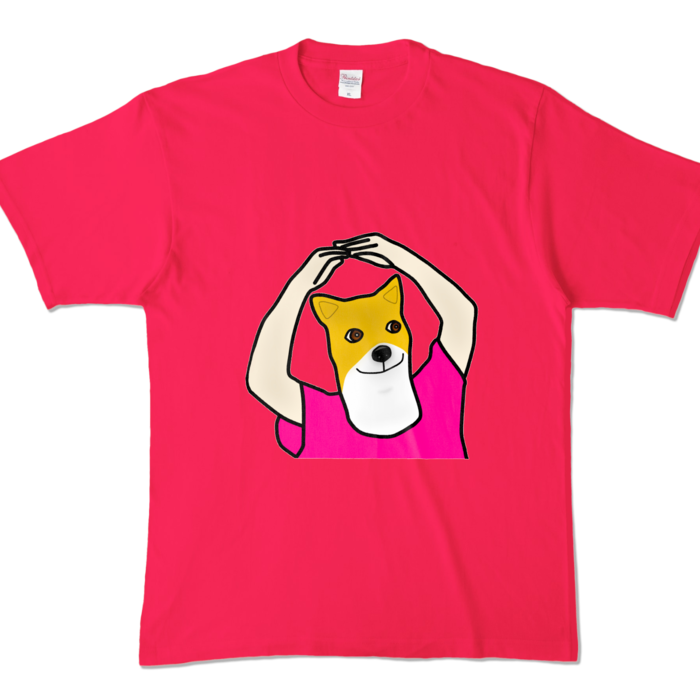 カラーTシャツ - XL - ホットピンク (濃色)