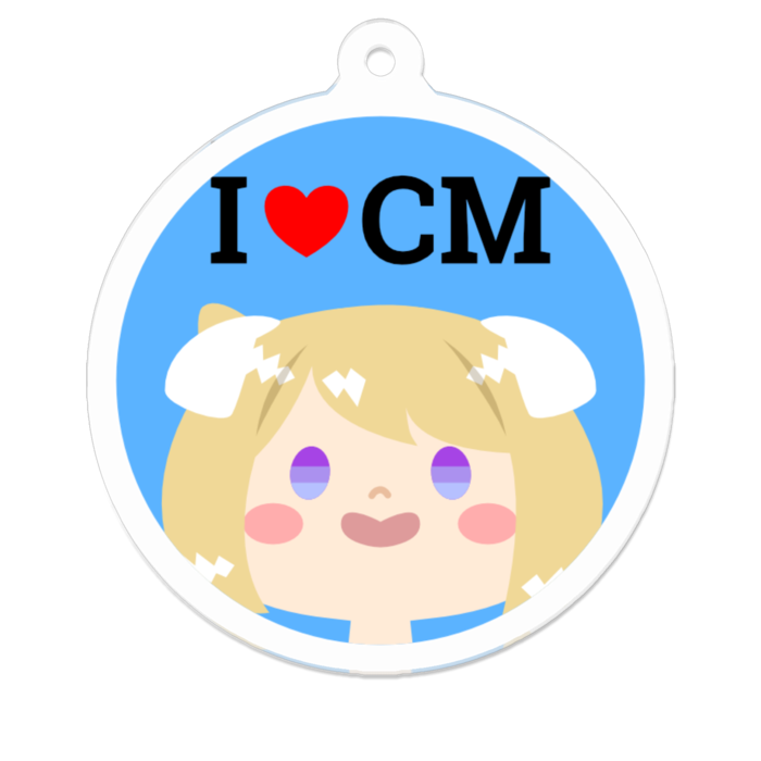 アクリルキーホルダー（コーティング） - 50 x 50 (mm)