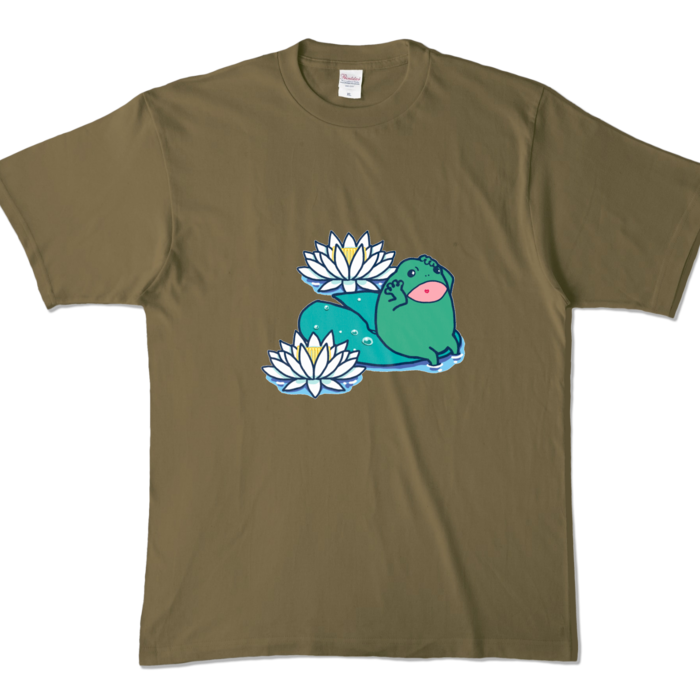 カラーTシャツ - XL - オリーブ (濃色)