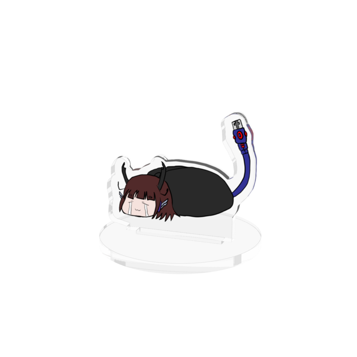 泣き顔 アクリルフィギュア - 70x70mm