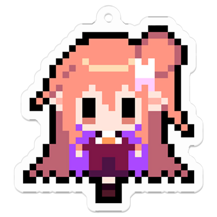 ドットうたしろ【アクリルキーホルダー】 - 50 x 50