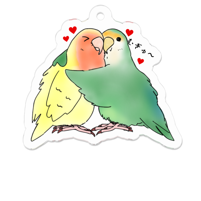 アクリルキーホルダー - 50 x 50 (mm)