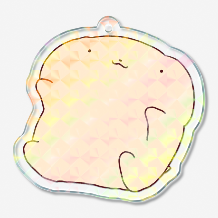 ホログラムアクリルキーホルダー - 50 × 50mm
