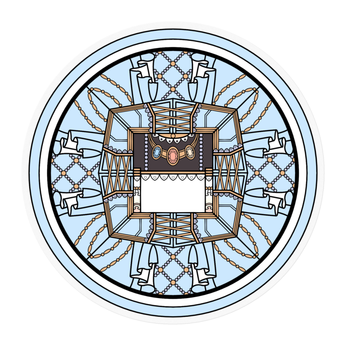 ステッカー - 100 x 100 (mm)