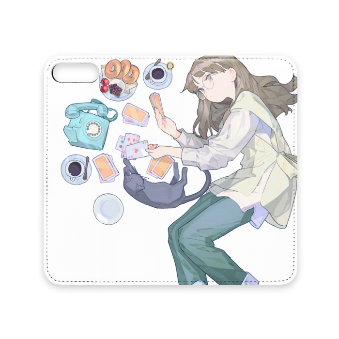 手帳型iPhoneケース(ベルトなし) - iPhone 8 Plus / 7 Plus - ストラップ穴 あり