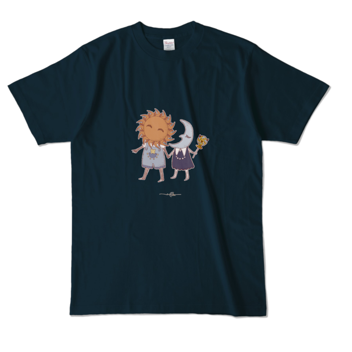 太陽と月の兄弟★夜空 - L - ネイビー