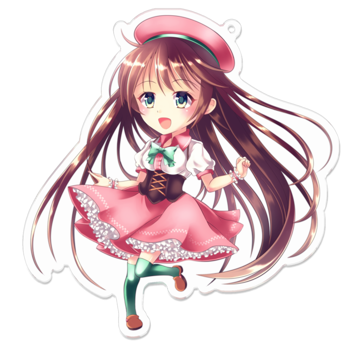 アクリルキーホルダー - 100 x 100 (mm)