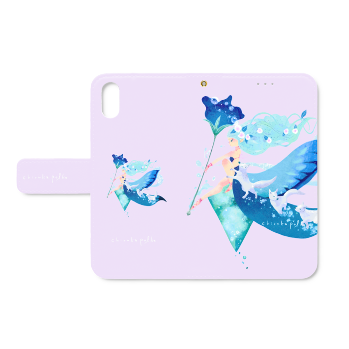 手帳型iPhoneケース - iPhone XS / X - ストラップ穴 あり