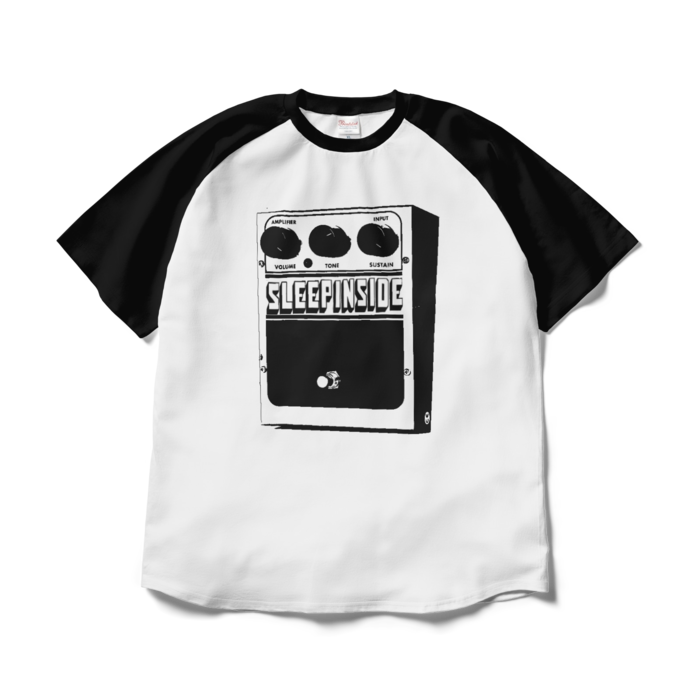 ラグランTシャツ - XL - ホワイト×ブラック