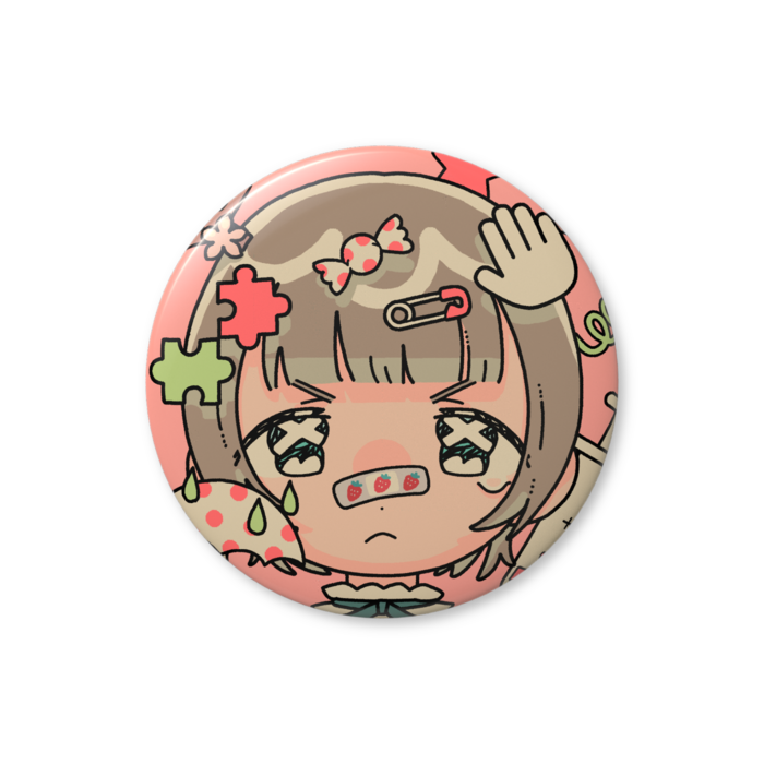 缶バッジ（モモイロエイド） - 56mm