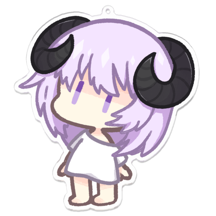 きょむ顔アクキー - 100 x 100 (mm)