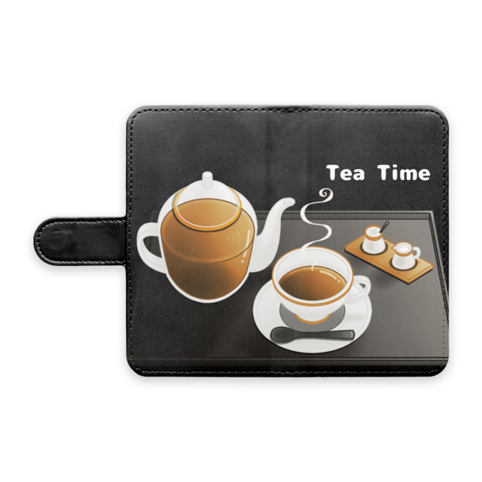 手帳型Androidケース　ストラップ穴なし　黒色　S（小）