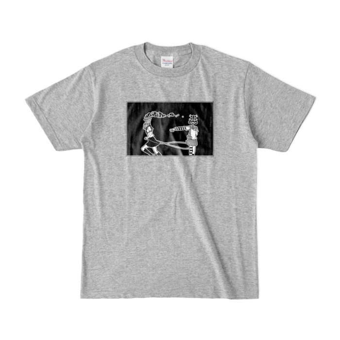 カラーTシャツ(濃色) - S - 杢グレー