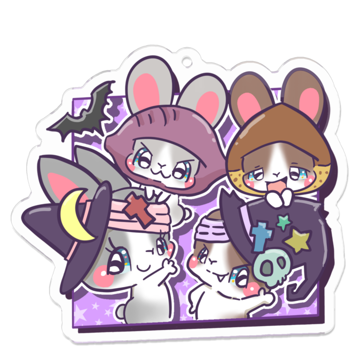 アクリルキーホルダー - 70 x 70 (mm)