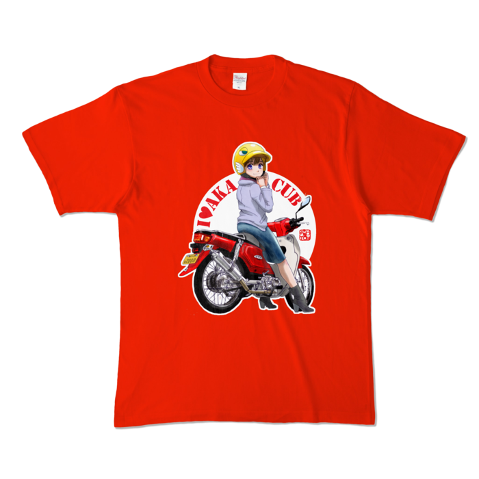 カラーTシャツ - XL - レッド (濃色)