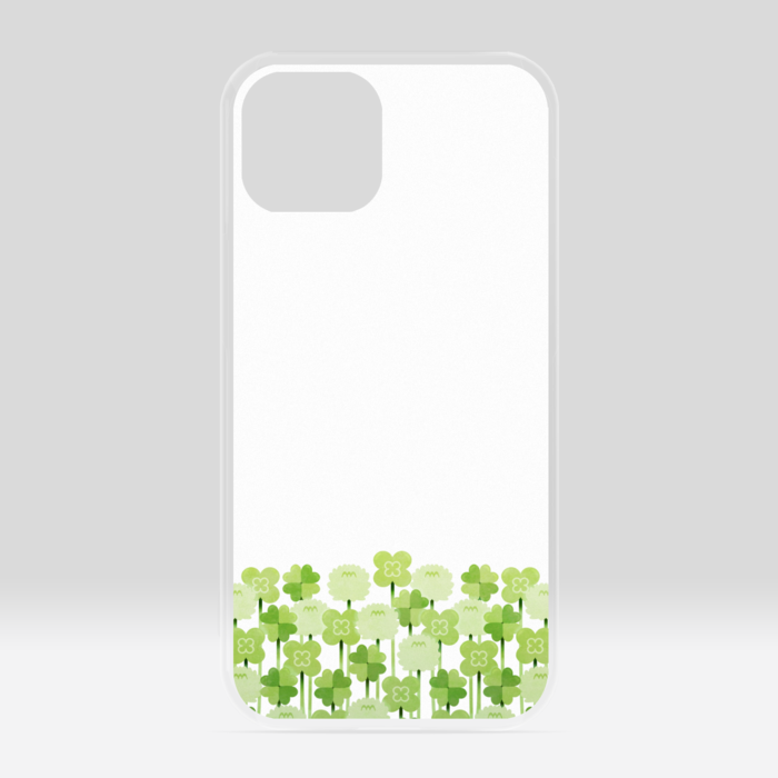 クリアiPhoneケース　白色　iPhone 13