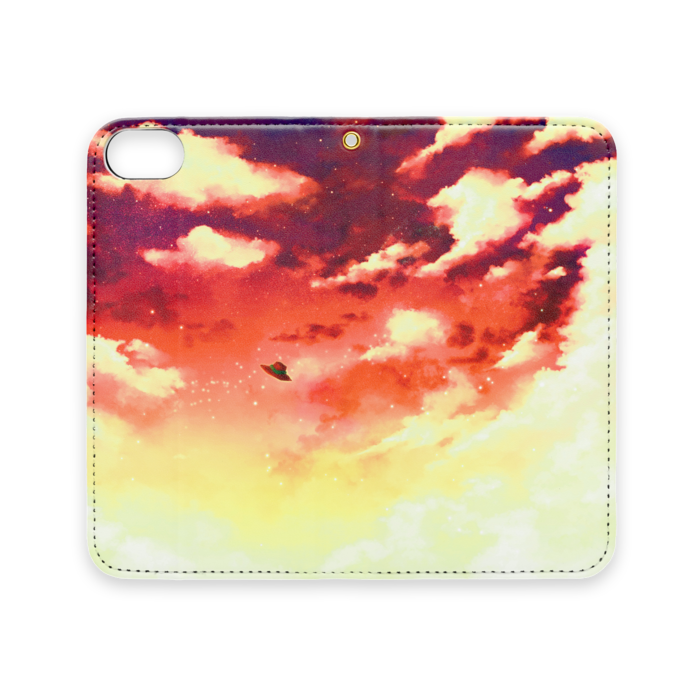 手帳型iPhoneケース(ベルトなし) - iPhone 8 / 7 / SE2 - ストラップ穴 あり