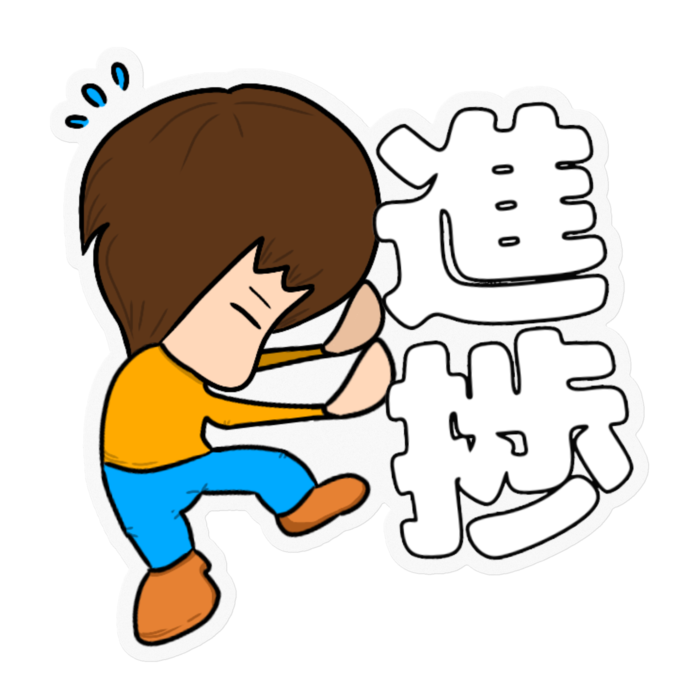 ステッカー - 100 x 100 (mm) 背景(クリア)
