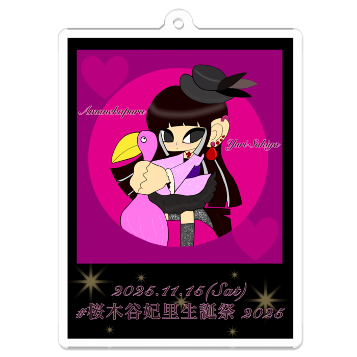アクリルキーホルダー - 70 x 70 (mm)