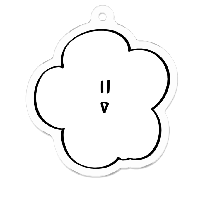 アクリルキーホルダー - 50 x 50 (mm)