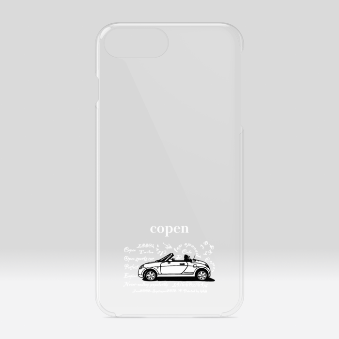クリアiPhone 6 Plus / 7 Plus / 8 Plus 白字