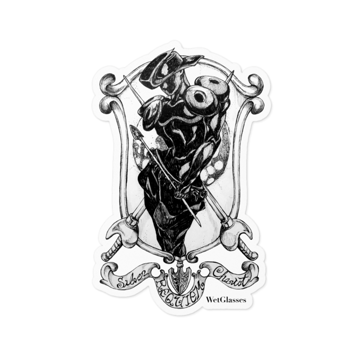 ステッカー - 100 x 100 (mm)ホワイト