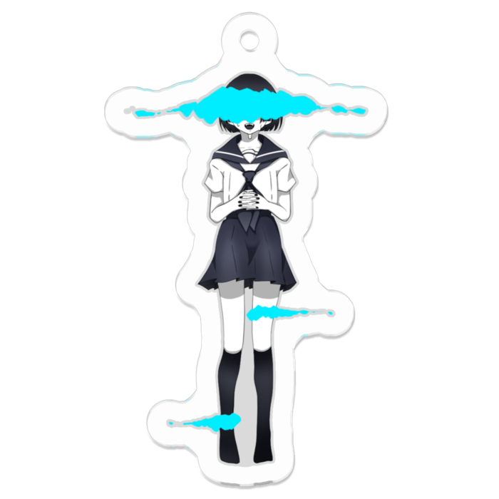 アクリルキーホルダー（コーティング） - 50 x 50 (mm)