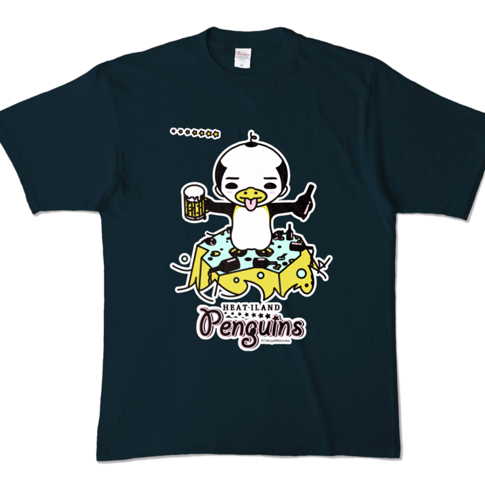 カラーTシャツ - XL - ネイビー (濃色)