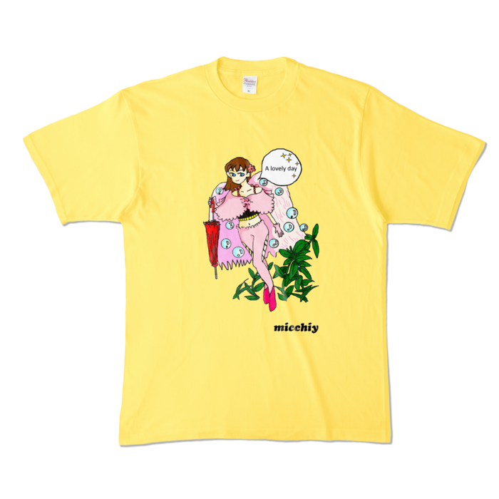 カラーTシャツ - XL - イエロー
