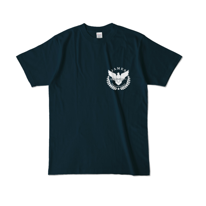 カラーTシャツ - L - ネイビー (濃色)(胸ロゴのみ)