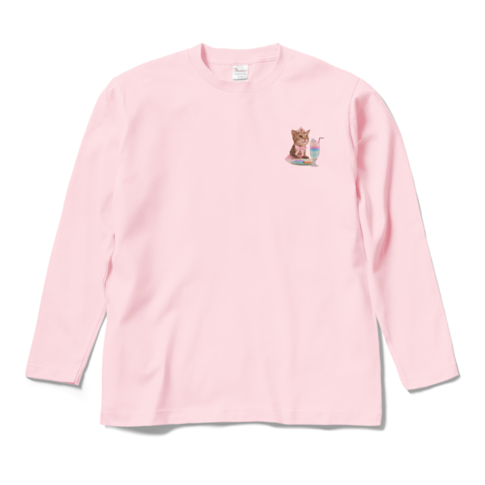 ロングスリーブTシャツ - M - ライトピンク