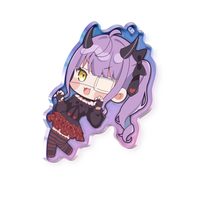 オーロラアクリルキーホルダー - 70 × 70mm