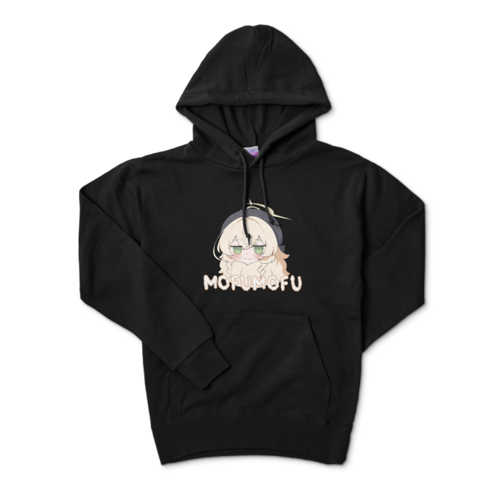 ニヤニヤ教授もふもふパーカー - S - ブラック