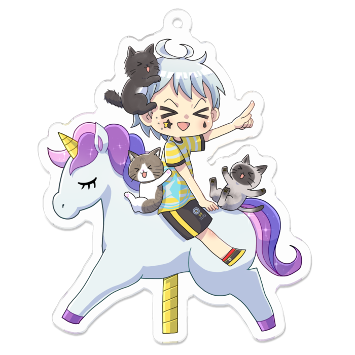 アクリルキーホルダー - 70 x 70 (mm)