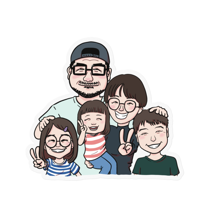 ステッカー - 100 x 100 (mm)