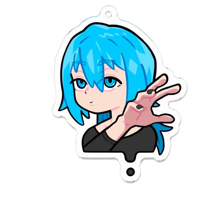 アクリルキーホルダー - 70 x 70 (mm)