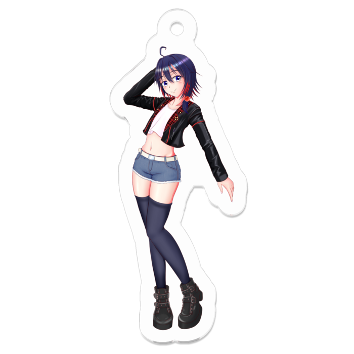 アクリルキーホルダー（コーティング） - 50 x 50 (mm)