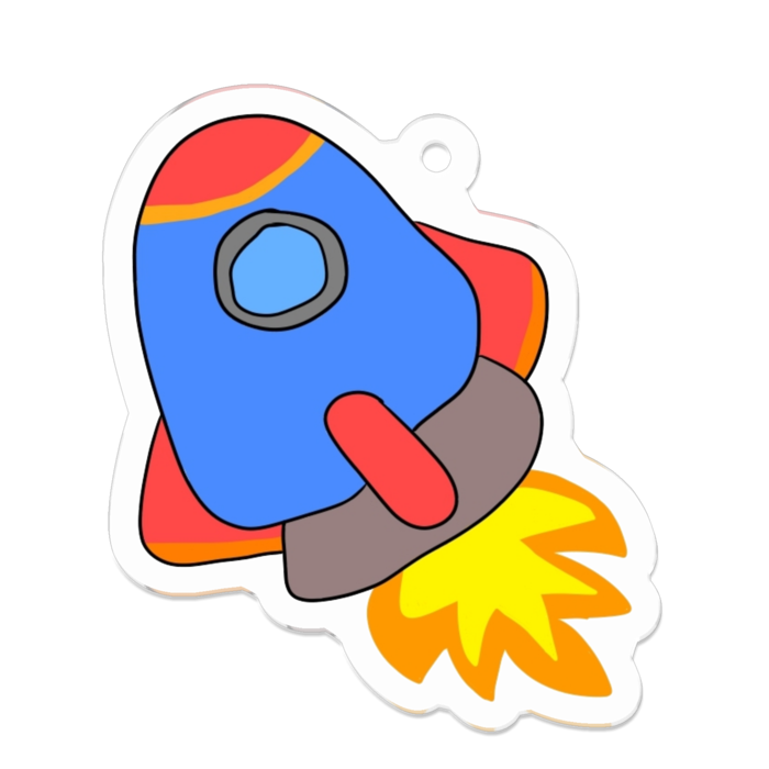 アクリルキーホルダー - 50 x 50 (mm)