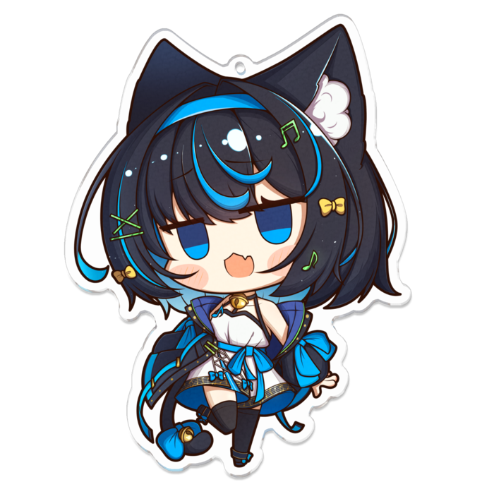 アクリルキーホルダー（コーティング） - 100 x 100 (mm)