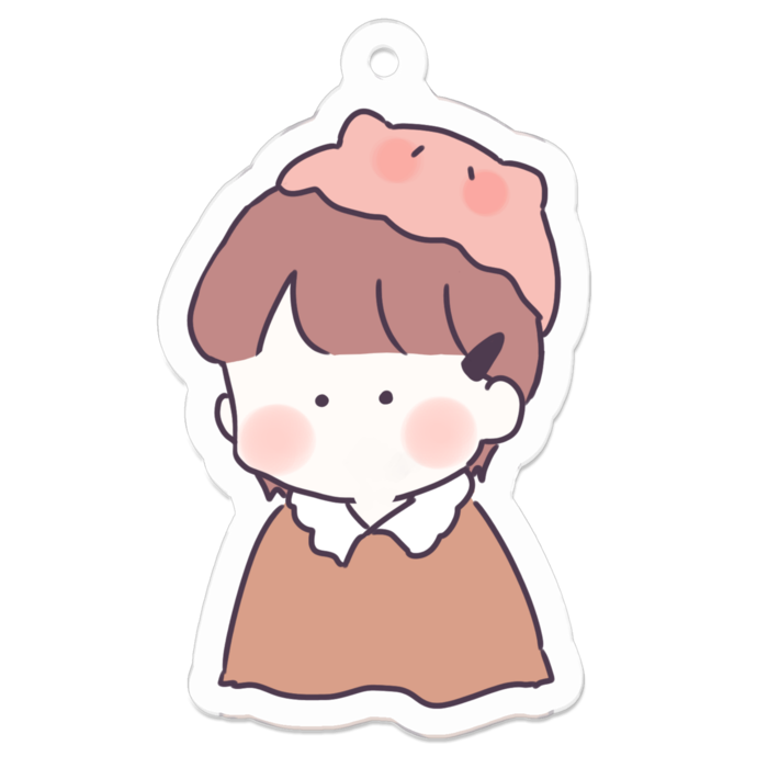 アクリルキーホルダー - 50 x 50 (mm)