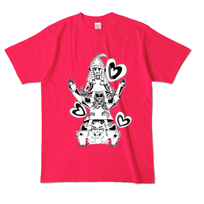 カラーTシャツ - L - ホットピンク (濃色)