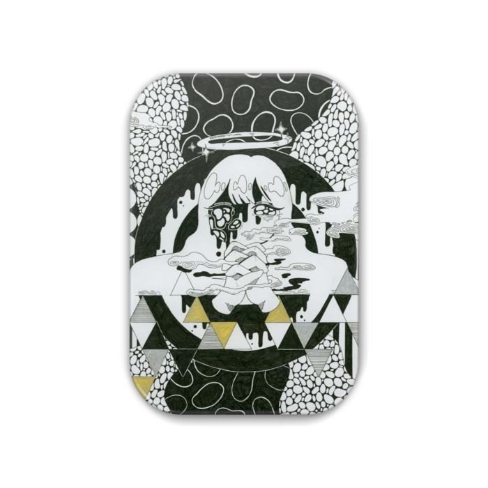 「天使の吐息」缶バッジ - 角丸 51x76mm
