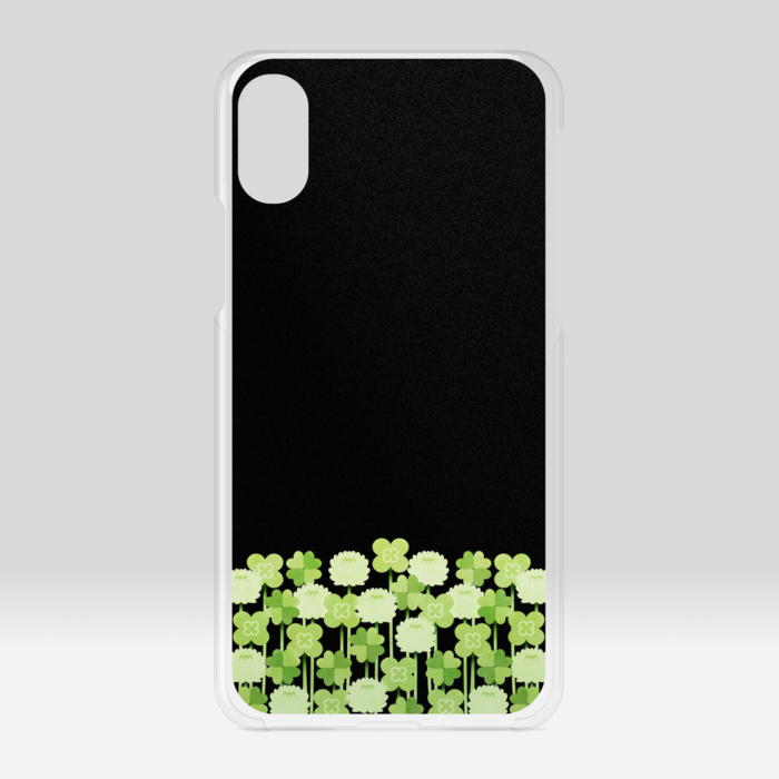 クリアiPhoneケース　黒色　iPhone X / XS