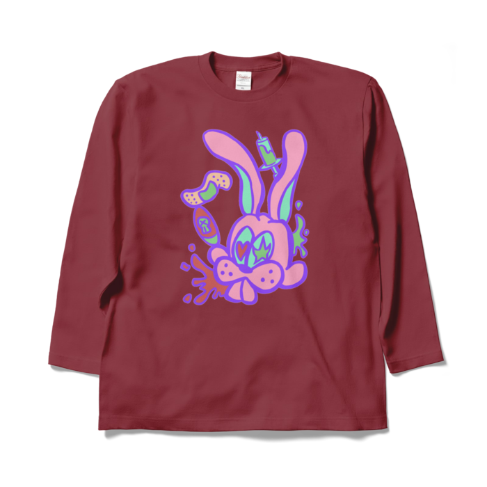 ロングスリーブTシャツ - XL - バーガンディ