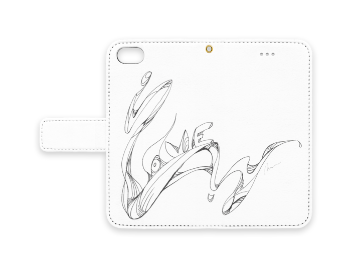 手帳型iPhoneケース - iPhone7 - ストラップ穴 あり